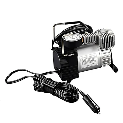 Elephant 12V Electronic Car Tyre Inflator Pump With Copper Winding Motor and Aluminium Body (AP-01)